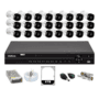 Kit Intelbras 24 Cameras Segurança 1120b Dvr 32 Canais Mhdx 1232 6tb