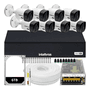 Kit Cftv 8 Cameras Segurança Intelbras Residencial Hd 6 Tera