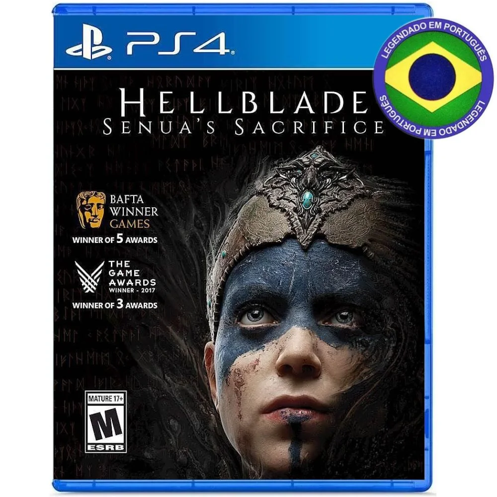 Hellblade Senuas Sacrifice Ps4 Americano Mídia Física Legendado Em Português Hellblade Senuas Sacrifice Ps4 Americano Mídia Física Legendado Em Português