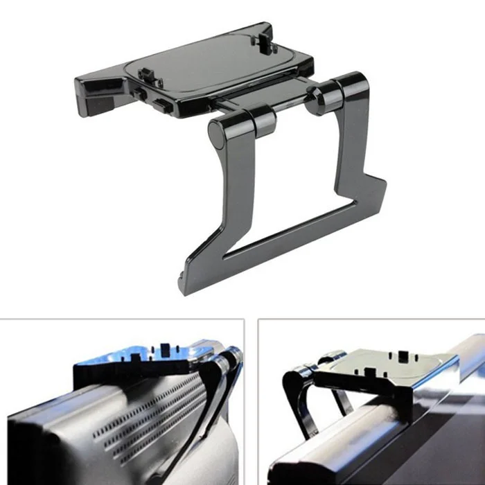 Suporte Para Kinect XBOX 360 Clipe Para Tv LED Lcd Preto Suporte Para Kinect XBOX 360 Clipe Para Tv LED Lcd Preto