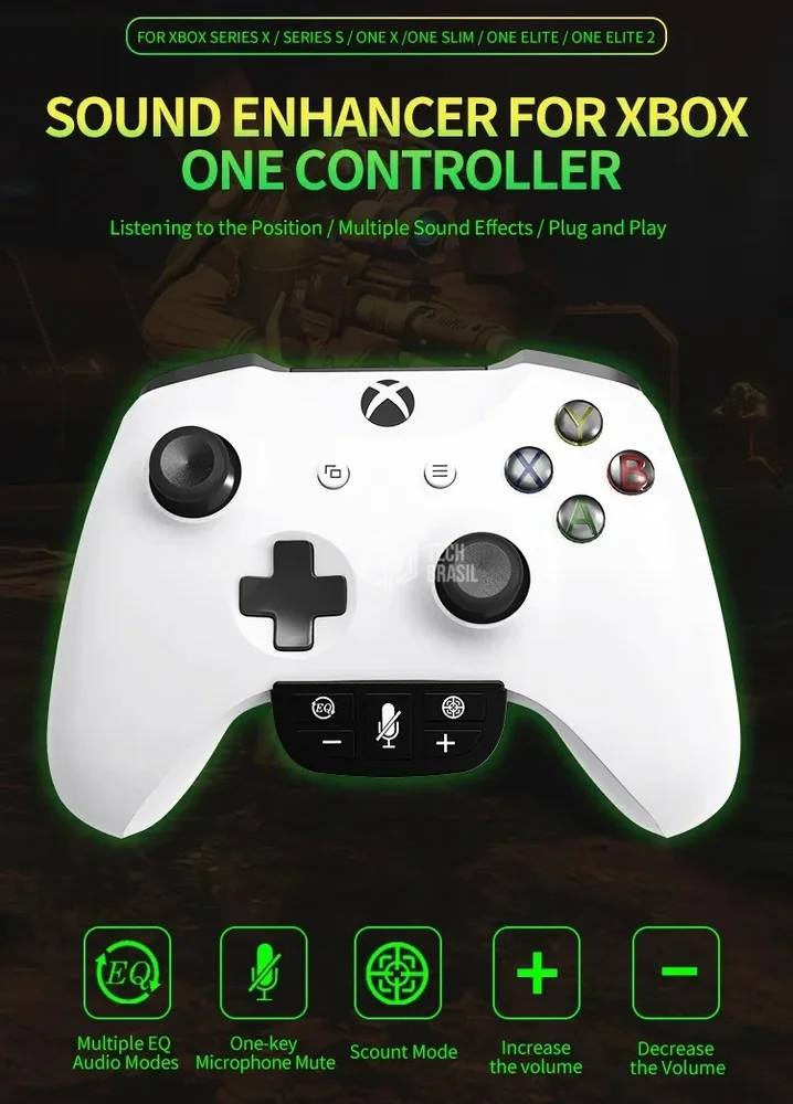 Adaptador P2 Controlador De Áudio Para Controle XBOX Series E XBOX One