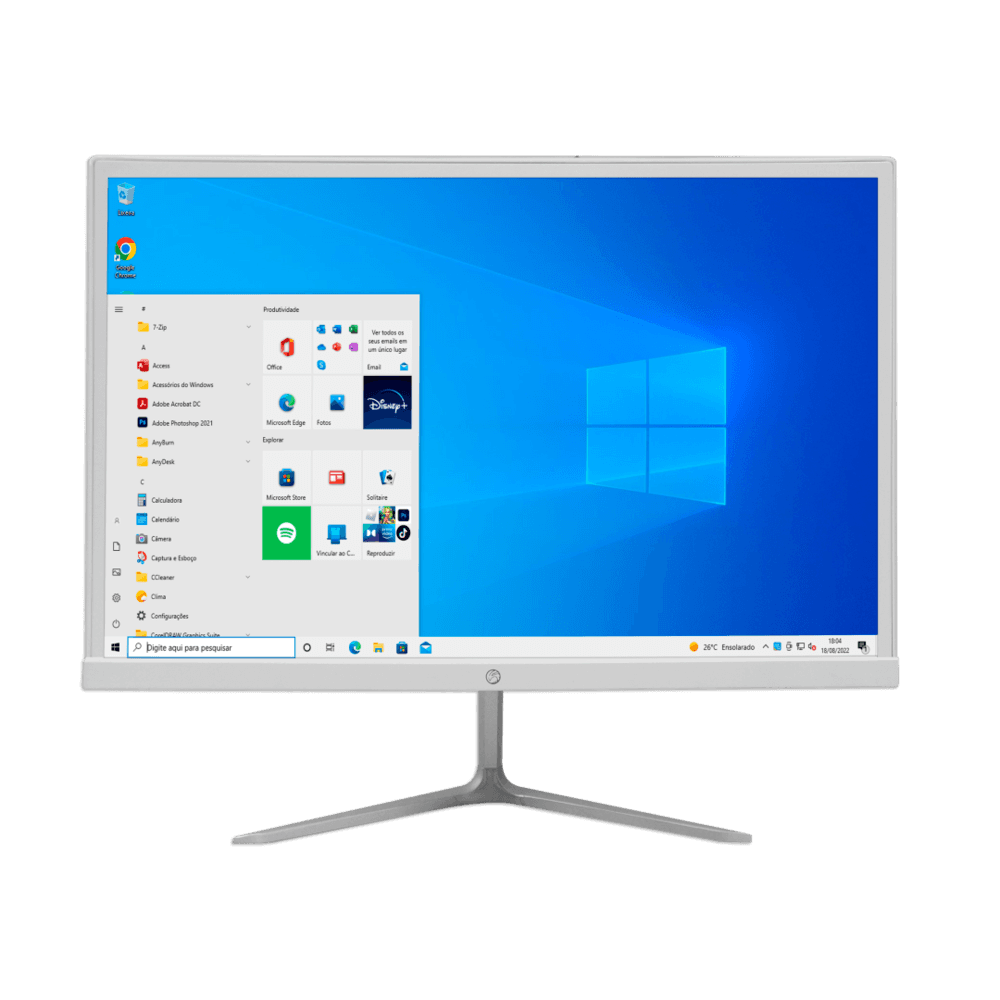 Computador All In One I7 8GB Ram SSD 960gb Tela 19 Hd Wifi - Branco em Campinas - foto 5