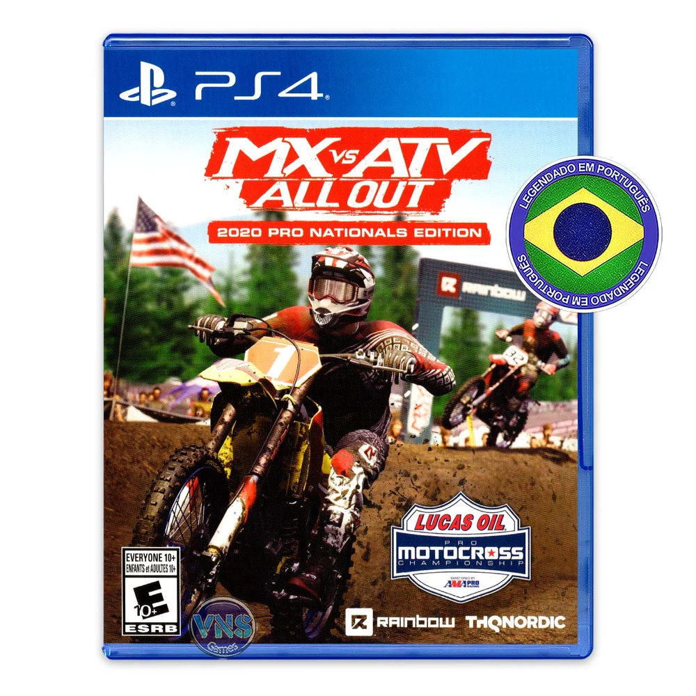Mx Vs Atv All Out - 2020 Pro Nationals Edition - Ps4 - Mídia Física Mx Vs Atv All Out - 2020 Pro Nationals Edition - Ps4 - Mídia Física