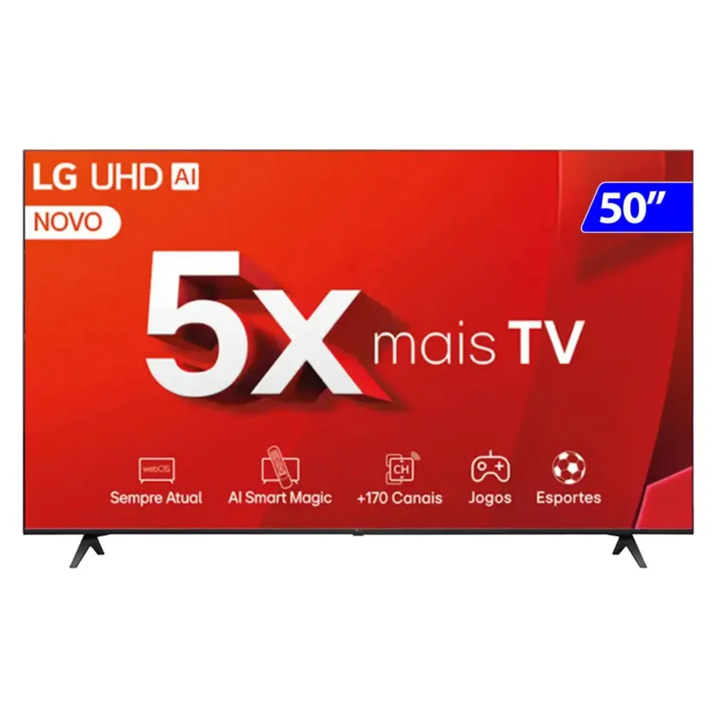 Smart TV 50 Polegadas LG LED 4K, 3 HDMI, 2 USB, ThinQ, Alexa - 50ut8050psa Smart TV 50 Polegadas LG LED 4K, 3 HDMI, 2 USB, ThinQ, Alexa - 50ut8050psa