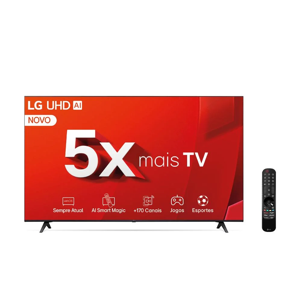 Smart TV 50 Polegadas LG LED 4K, 3 HDMI, 2 USB, ThinQ, Alexa - 50ut8050psa Smart TV 50 Polegadas LG LED 4K, 3 HDMI, 2 USB, ThinQ, Alexa - 50ut8050psa