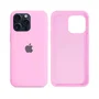Capa Capinha Case Silicone Cover Premium Aveludada Com Logo Compatível Iphone 14 Rosa