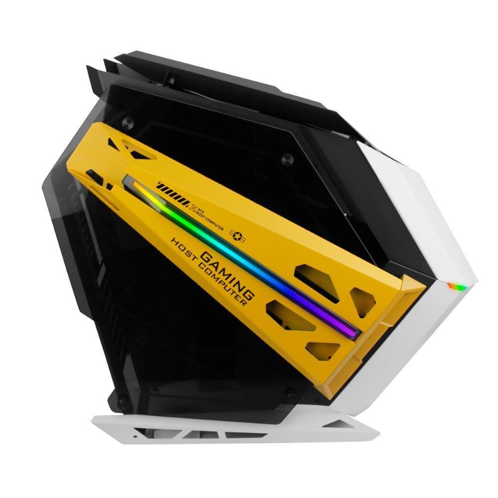 Gabinete Computador Gamer Usb Audio Ventoinha Lateral Vidro