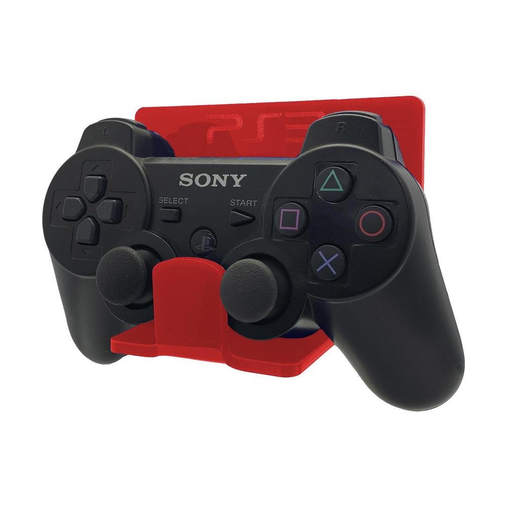 Suporte Parede Controle Playstation 3 - Ps3 Controle - Material Acrílico Vermelho