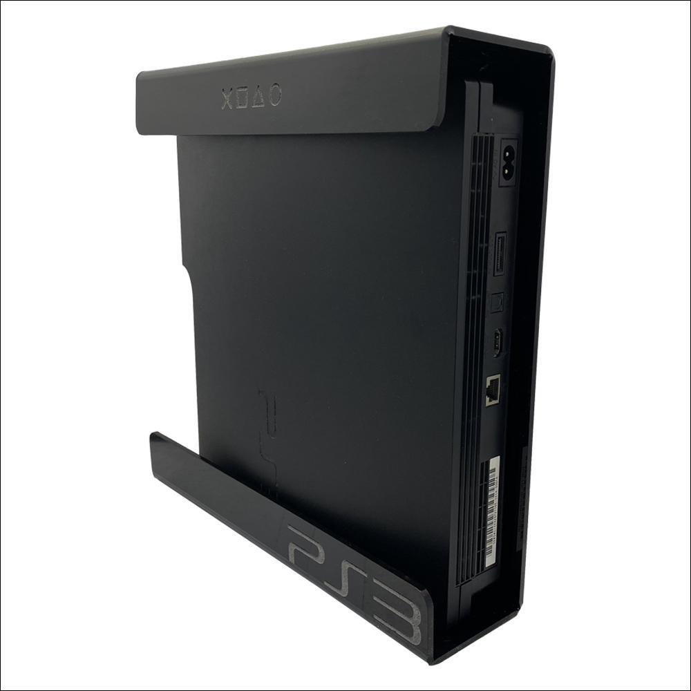 Suporte Parede Console Playstation 3 Slim - Ps3 Slim - Material Acrílico Preto Suporte Parede Console Playstation 3 Slim - Ps3 Slim - Material Acrílico Preto