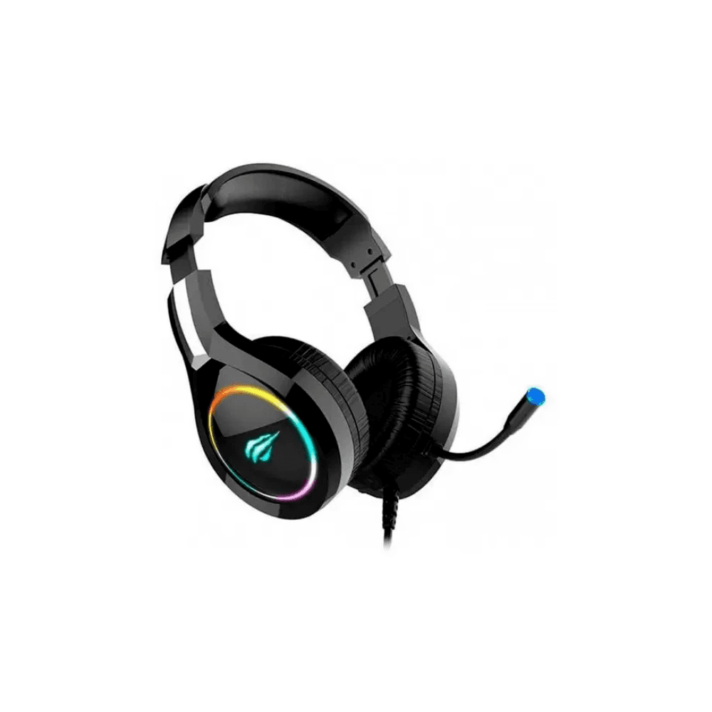 Headset Gamer Havit H2232d, RGB, Usb E P2, Drivers 50mm, Preto Headset Gamer Havit H2232d, RGB, Usb E P2, Drivers 50mm, Preto