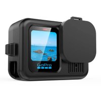 Capa De Silicone Para Gopro Hero 13 Black + Tampa Para Lente + Cordão Cor: Preto