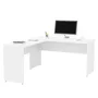 Mesa De Escritório Em L 1.60x1.50 Netmobil Tampo 30mm - Branco