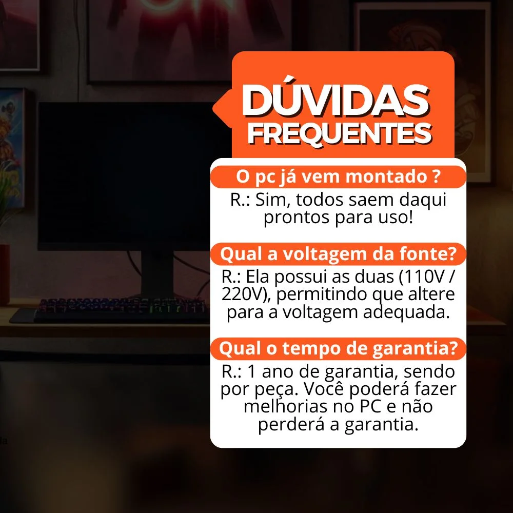 "Computador PC Gamer Completo Balão.info Intel Core I5 SSD 240GB 8GB Teclado Mouse Mouse Pad E Headset Gamer Joystick Monitor 23"" WINDOWS 10 Pro Trial" - view 5