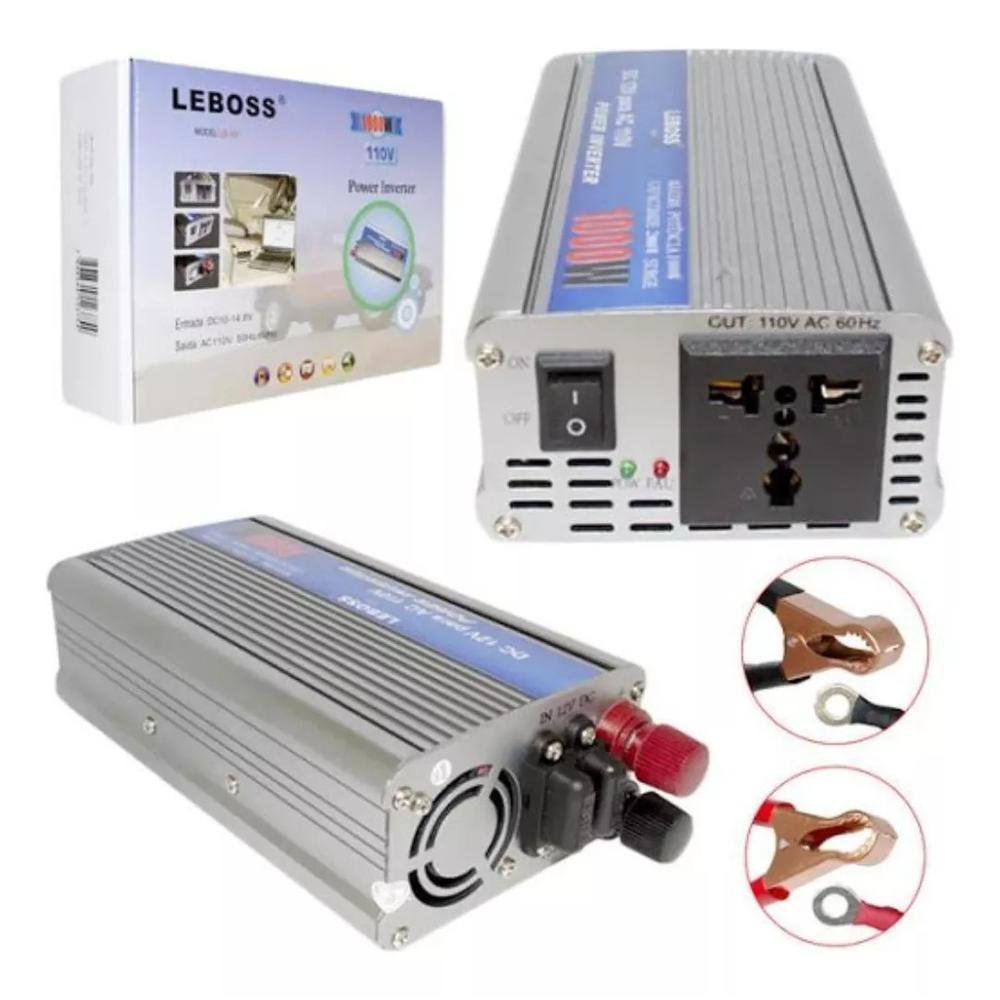 Inversor Energia 500w Transformador Conversor 12v Para 110v