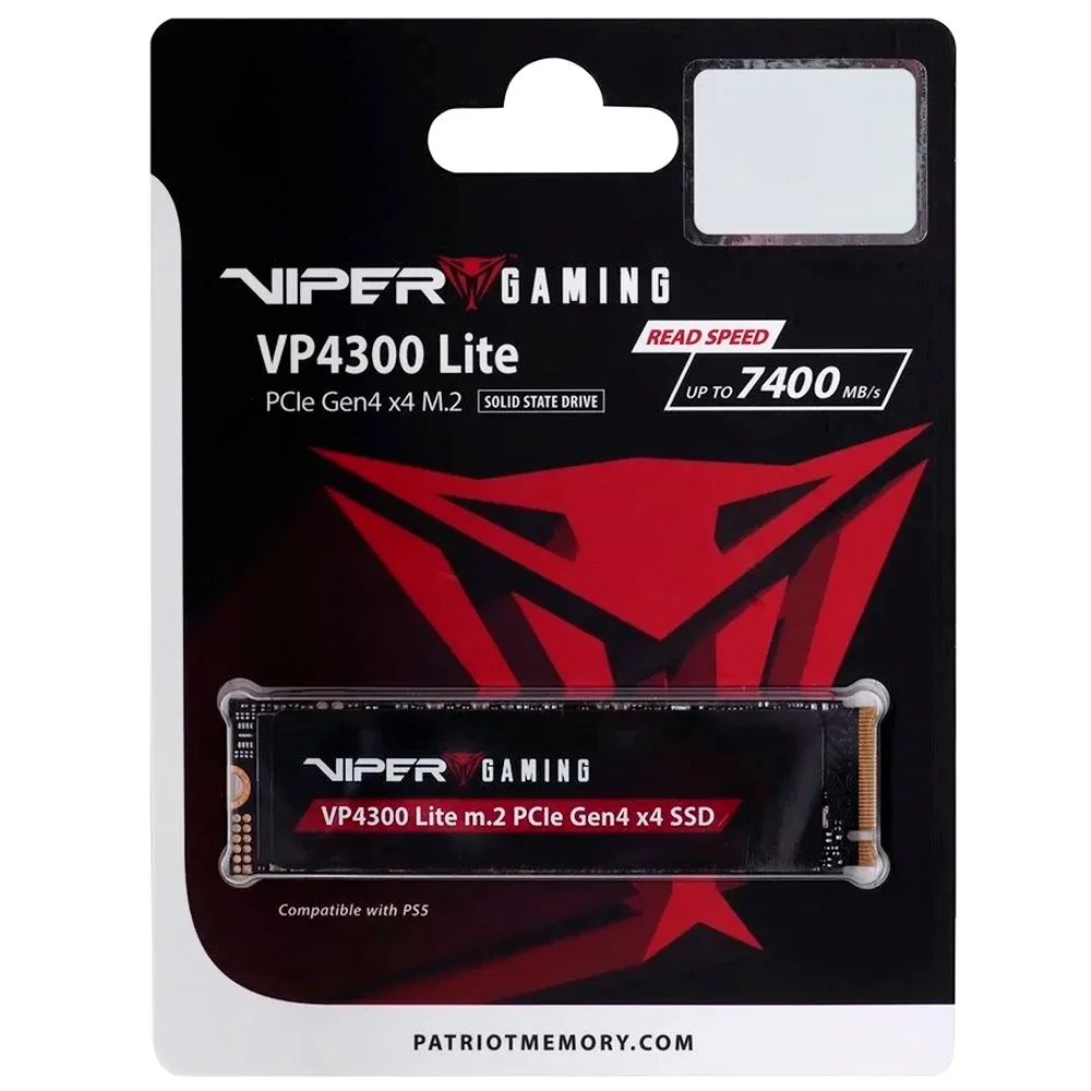 SSD Patriot M.2 2TB Viper Gaming Vp4300 Lite Nvme - Vp4300l2TBm28h SSD Patriot M.2 2TB Viper Gaming Vp4300 Lite Nvme - Vp4300l2TBm28h