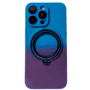 Capa Telefone Suporte Magsafe Em Gradiente Compatível Iphone Cor:roxoescuro/cinza;modelo Iphone:ip 13 Promax