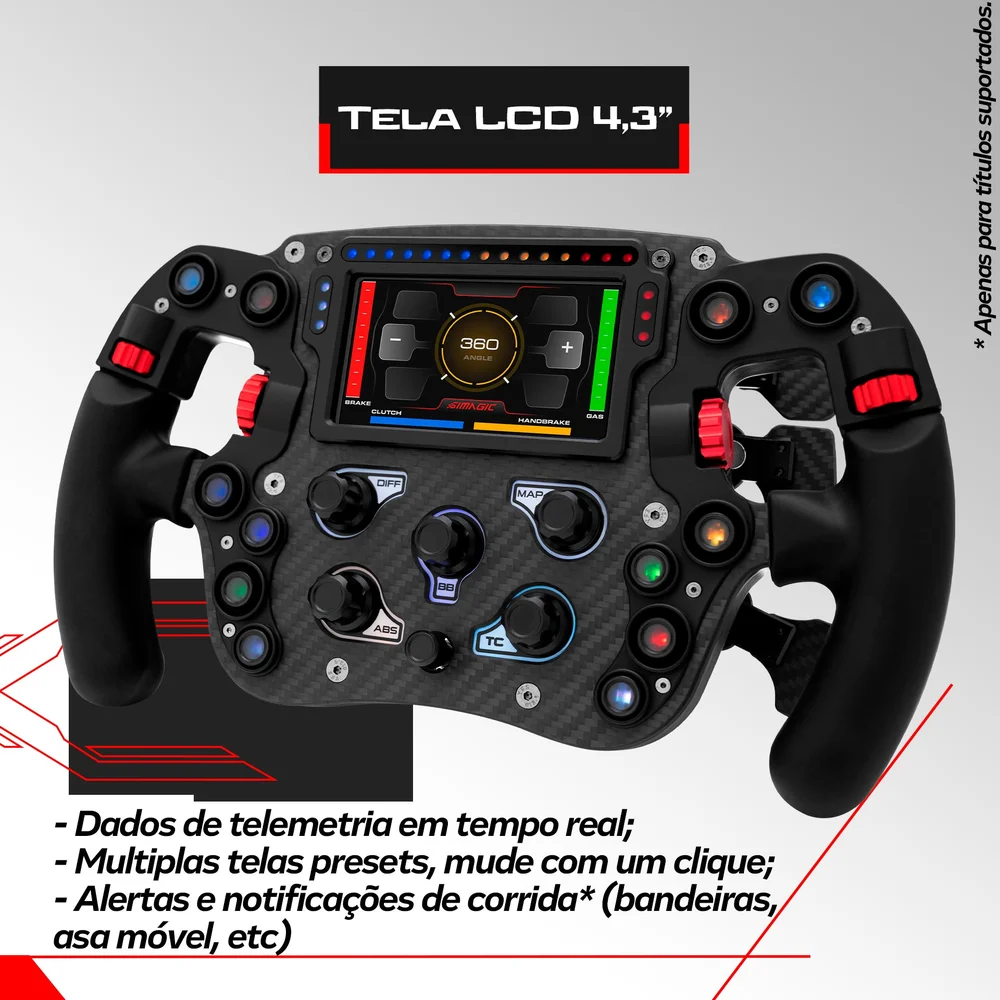 Aro Volante Fx Pro Carbon Simagic Simulador Extremesimracing