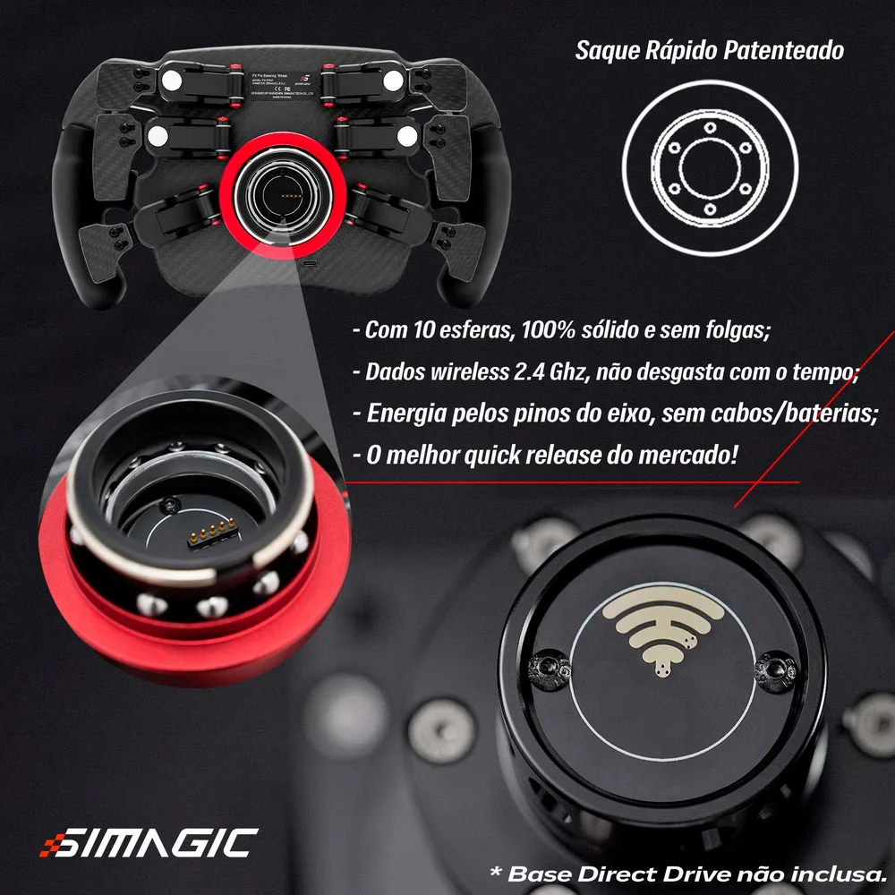 Aro Volante Fx Pro Carbon Simagic Simulador Extremesimracing