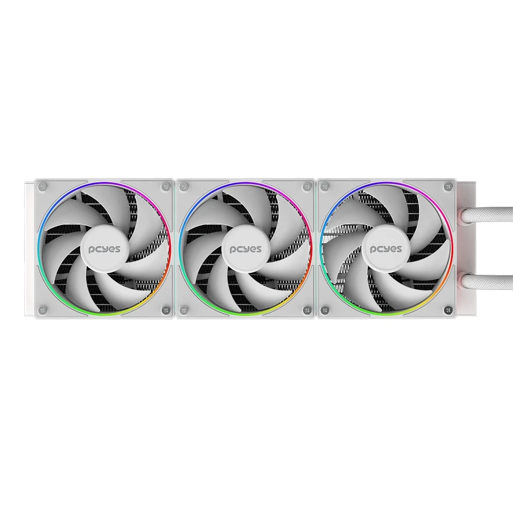Water Cooler PCyes Vision 360mm White Ghost - Tela Lcd 2,1". Water Cooler PCyes Vision 360mm White Ghost - Tela Lcd 2,1".