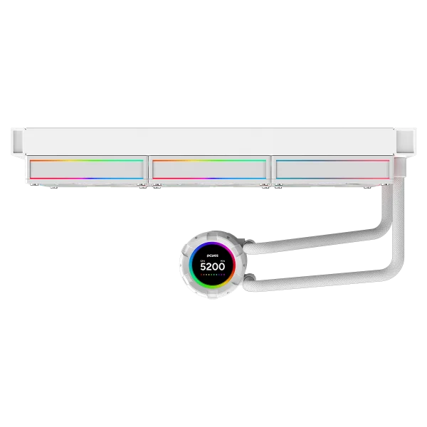 Water Cooler PCyes Vision 360mm White Ghost - Tela Lcd 2,1". Water Cooler PCyes Vision 360mm White Ghost - Tela Lcd 2,1".