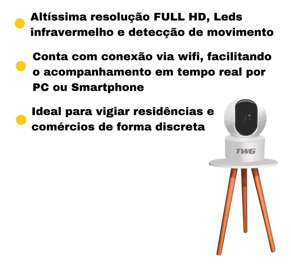 Camera Wifi Inteligente 2mp Tw-9500 Rb .