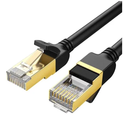 Cabo De Rede Rj45 Ugreen Cat7 F/ftp Macho 5 Metros Preto
