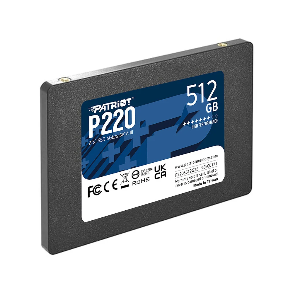 SSD Patriot Sata 3, 512gb, P220 2.5" - P220s512g25 SSD Patriot Sata 3, 512gb, P220 2.5" - P220s512g25