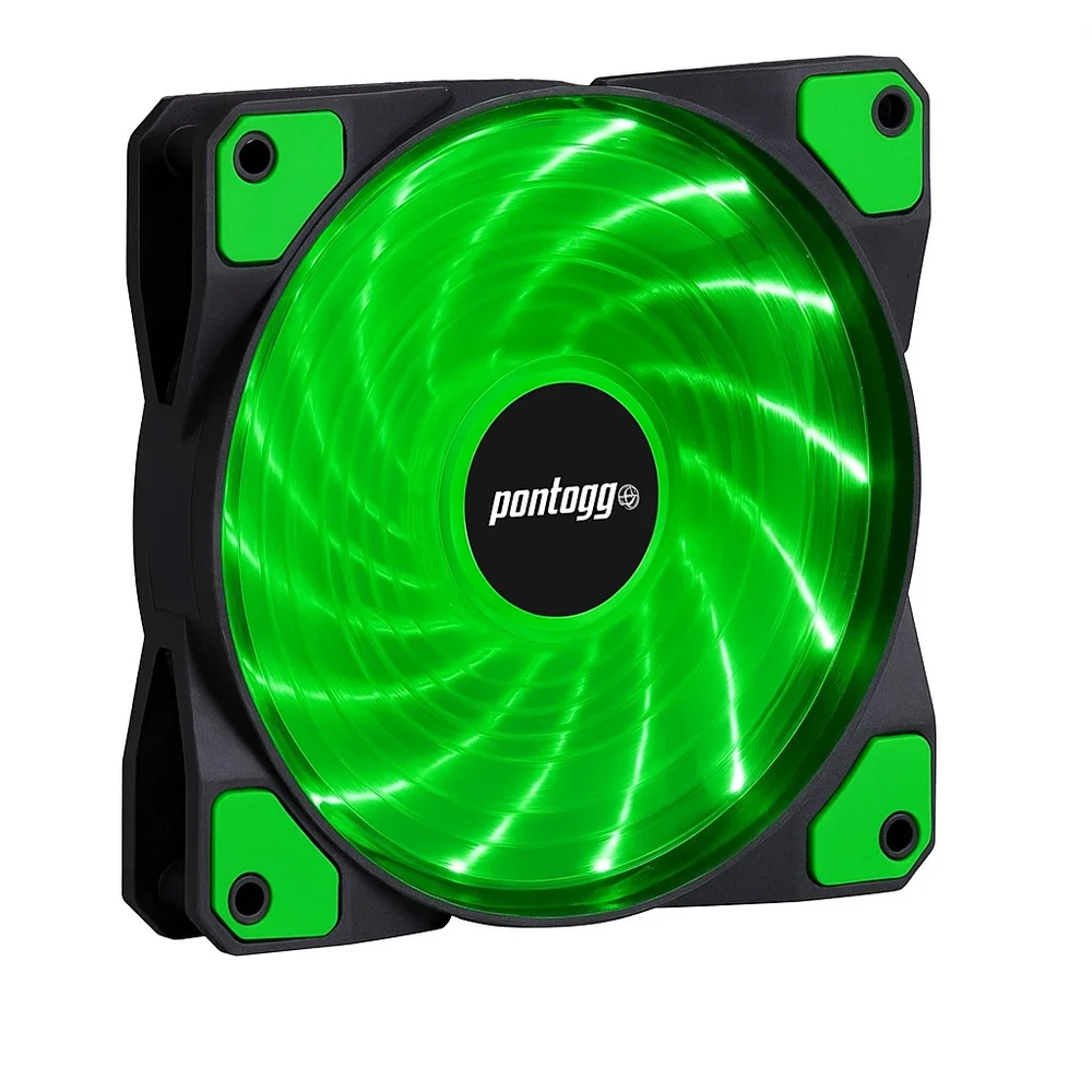Cooler Fan Pontogg High Quality Verde 16 LEDs. Cooler Fan Pontogg High Quality Verde 16 LEDs.