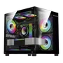 Gabinete Gamer Aquário Gb1796 Com 4 Cooler Fan LED RGB - Hayom