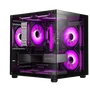Gabinete Gamer Aquário Gb1796 Com 4 Cooler Fan LED RGB - Hayom