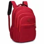 Mochila Feminina Escolar Casual Dia A Dia Bolsa Grande Espaço Notebook Faculdade Cor Vermelho