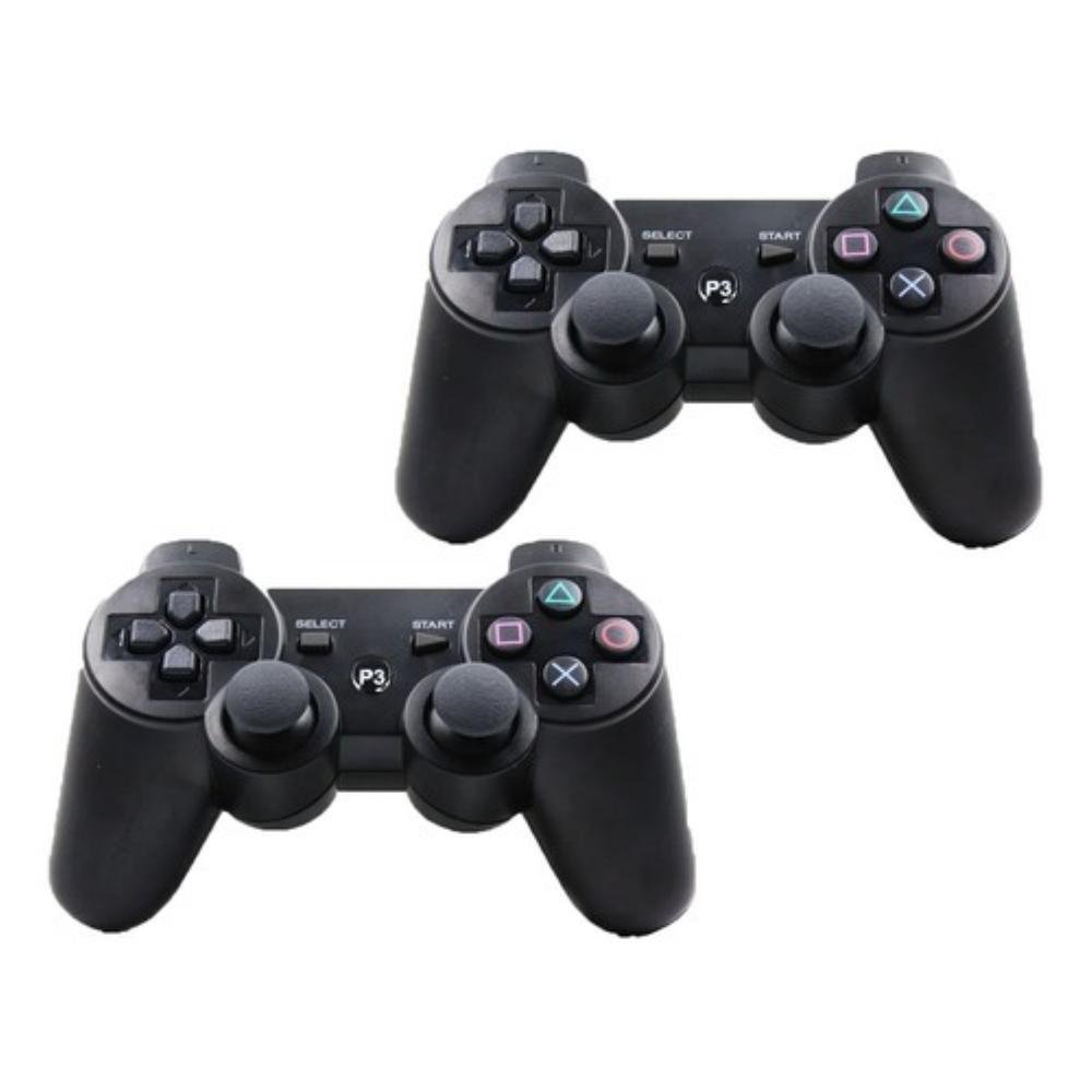 Kit 2 Controle Joystick Compativel Ps3 + Cabo Carregador Nf Kit 2 Controle Joystick Compativel Ps3 + Cabo Carregador Nf