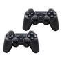Kit 2 Controle Joystick Compativel Ps3 + Cabo Carregador Nf