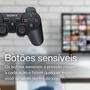 Kit 2 Controle Joystick Compativel Ps3 + Cabo Carregador Nf