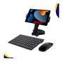 Teclado E Mouse Bluet Recarregável P/ Ipad 9 10.2 Suporte