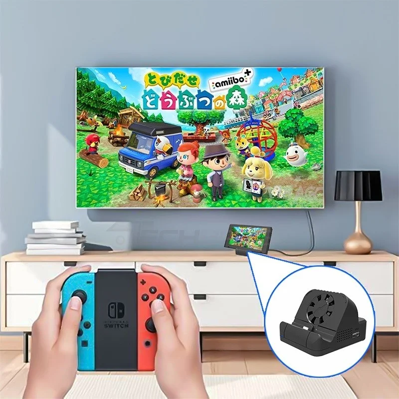 Adaptador Dock Station HDMI Cooler Usb Para Nintendo Switch. Adaptador Dock Station HDMI Cooler Usb Para Nintendo Switch.