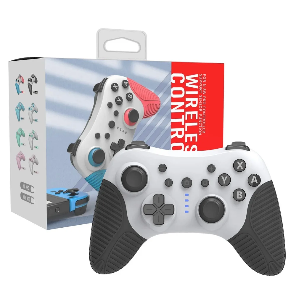 Controle Sem Fio Pro Turbo Para Nintendo Switch Ios Android PC Bluetooth Preto+branco Controle Sem Fio Pro Turbo Para Nintendo Switch Ios Android PC Bluetooth Preto+branco