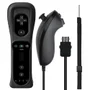 Controle Wii Remote Plus + Nunchuk Compatível Com Nintendo Wii E Wii U Preto.