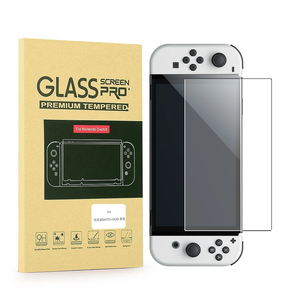 Película De Vidro Protetora Glass Para Nintendo Switch OLED Película De Vidro Protetora Glass Para Nintendo Switch OLED