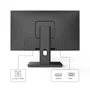 Monitor 21.5" Hq LED, Widescreen, 75hz, 5ms, Fullhd+ 1920x1080, HDMI, Vga, Vesa, Ajuste De Inclinação - M215hq