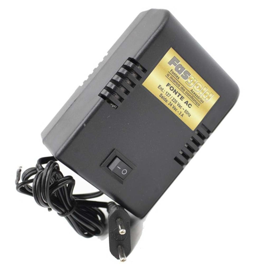 Fonte 24v 3a Ac Bivolt Para Speed Dome Filtro Psi Proteção