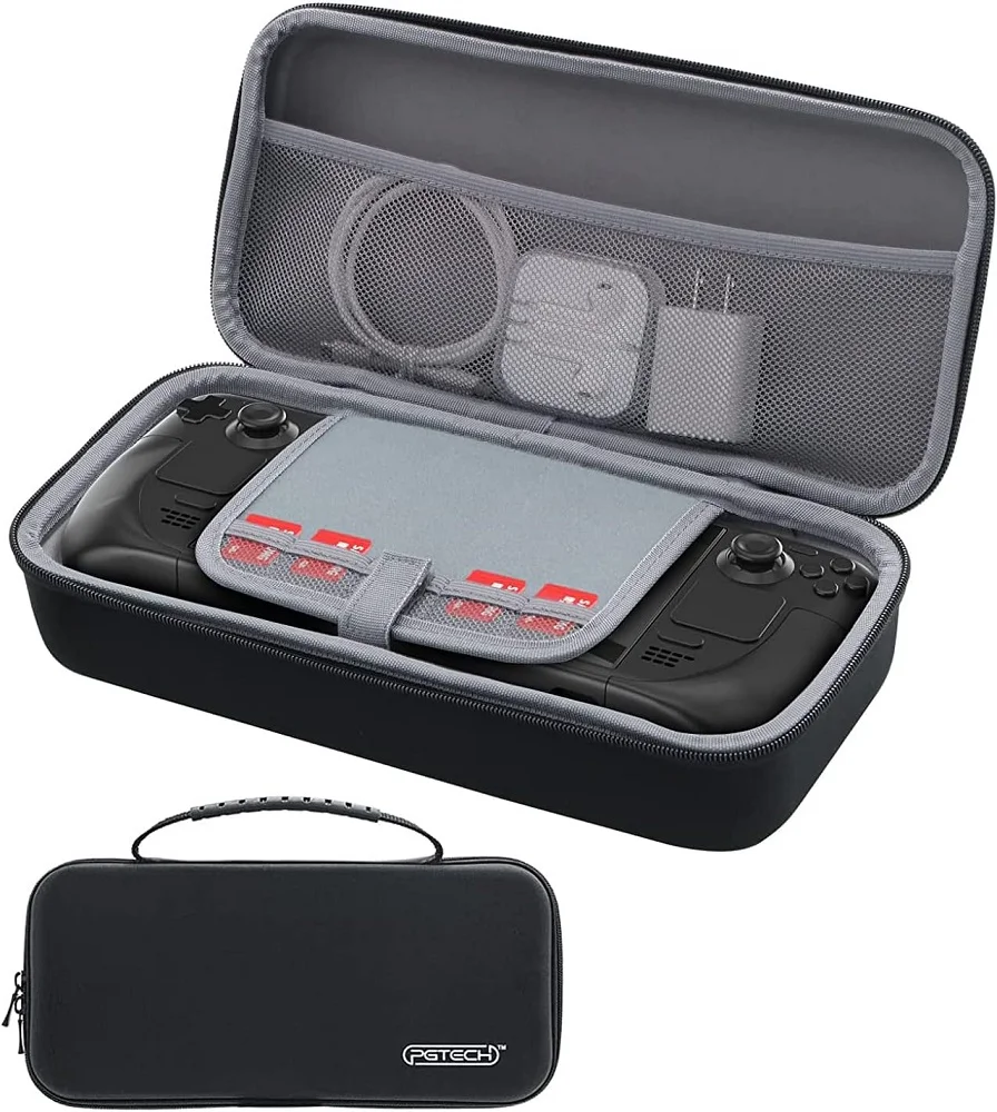 Case Bag Bolsa Estojo De Viagem E Proteção Para Steam Deck Preta Case Bag Bolsa Estojo De Viagem E Proteção Para Steam Deck Preta