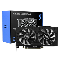 Placa De Vídeo Gamer Hwj AMD Radeon Rx580 HDMI 8GB, GDDR5, 256bits
