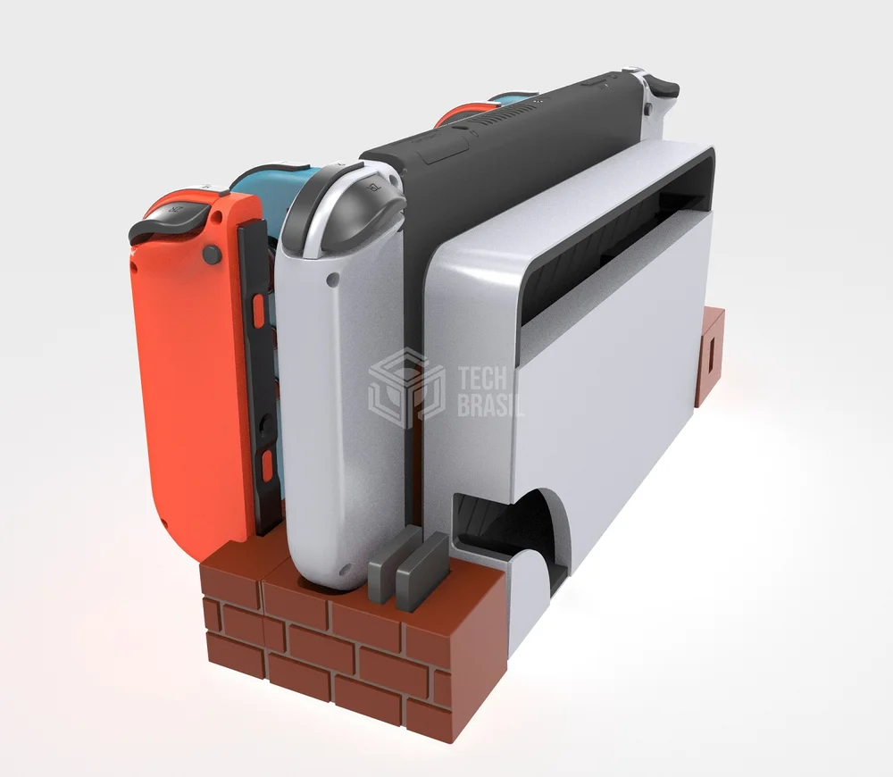 Dock Base Estação De Carregamento Para 4 Controle Joy-con De Nintendo Switch Lite OLED - Armazenamento Para 8 Jogos Marr Dock Base Estação De Carregamento Para 4 Controle Joy-con De Nintendo Switch Lite OLED - Armazenamento Para 8 Jogos Marr