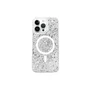 Capa Capinha Case Brilho Glitter Luxo Premium Magsafe Magnética Compatível Para Iphone 11 Pro Max - Branco