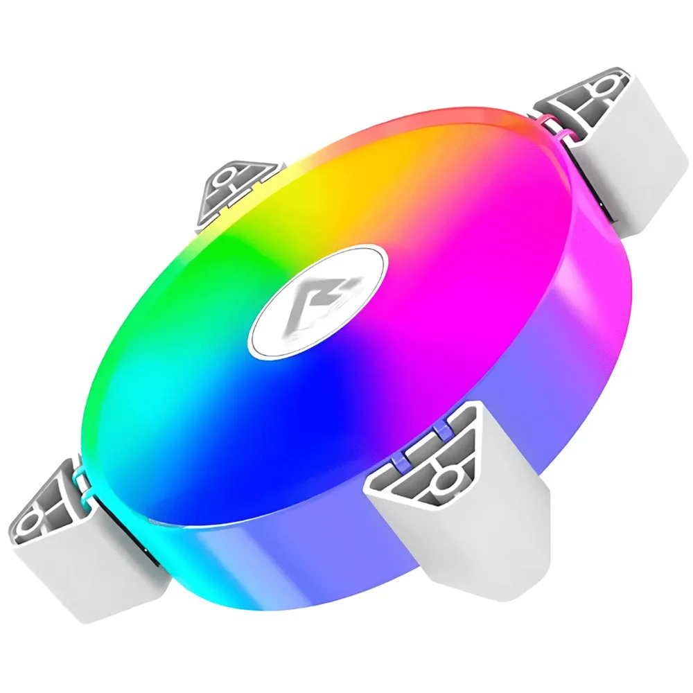 Cooler Fan Ryvel 120mm ARGB 5v Snowy Branco. Cooler Fan Ryvel 120mm ARGB 5v Snowy Branco.