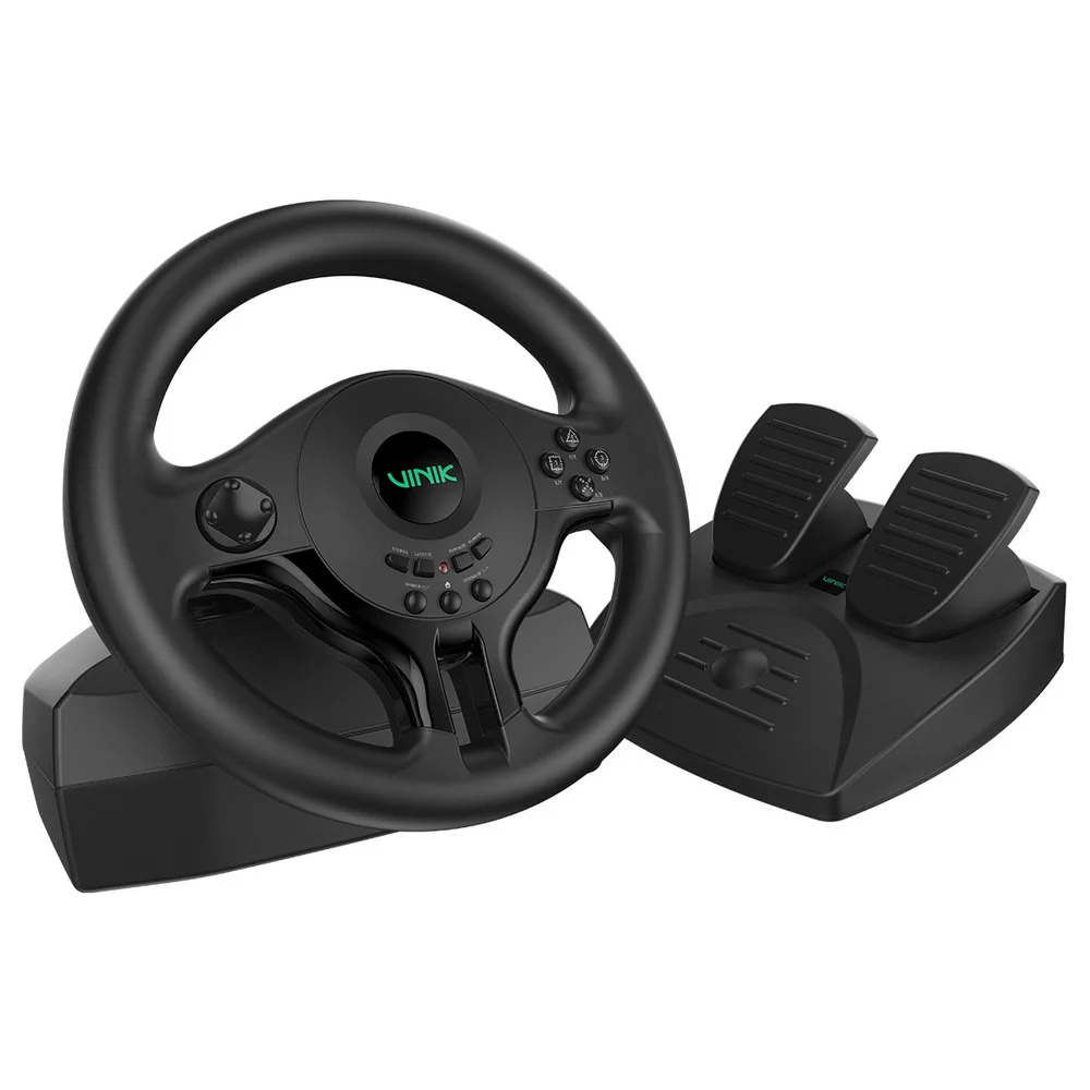 Volante Gamer Vinik Com Pedal Gw180 Para PC / Ps4 / XBOX / Switch Volante Gamer Vinik Com Pedal Gw180 Para PC / Ps4 / XBOX / Switch