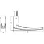 Fechadura Tetra Chave 800/33 Roseta Quadrada Rq1 Oxidado E-coat 40mm Stam