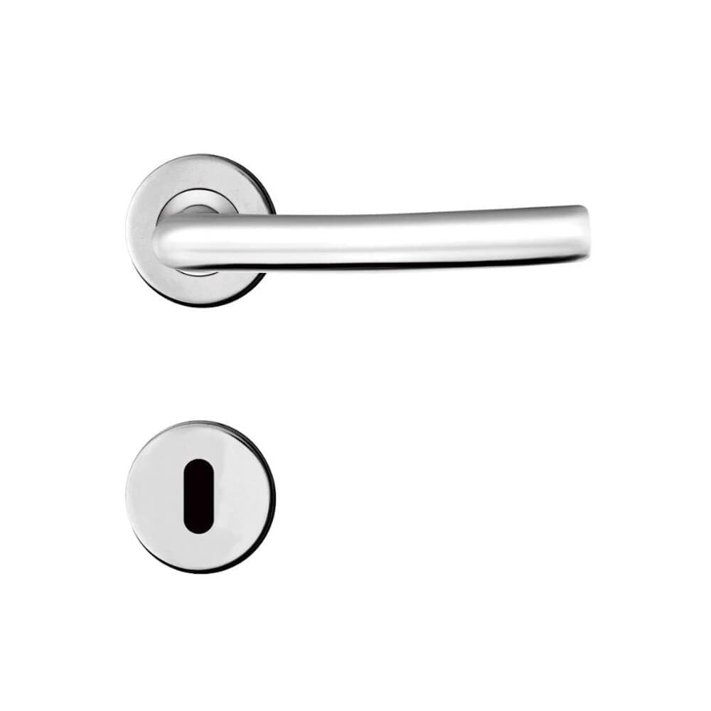 Fechadura Interna Aço Inox Mi620 St2 R234 55mm Roseta Cromada Smile Inoxvita Papaiz