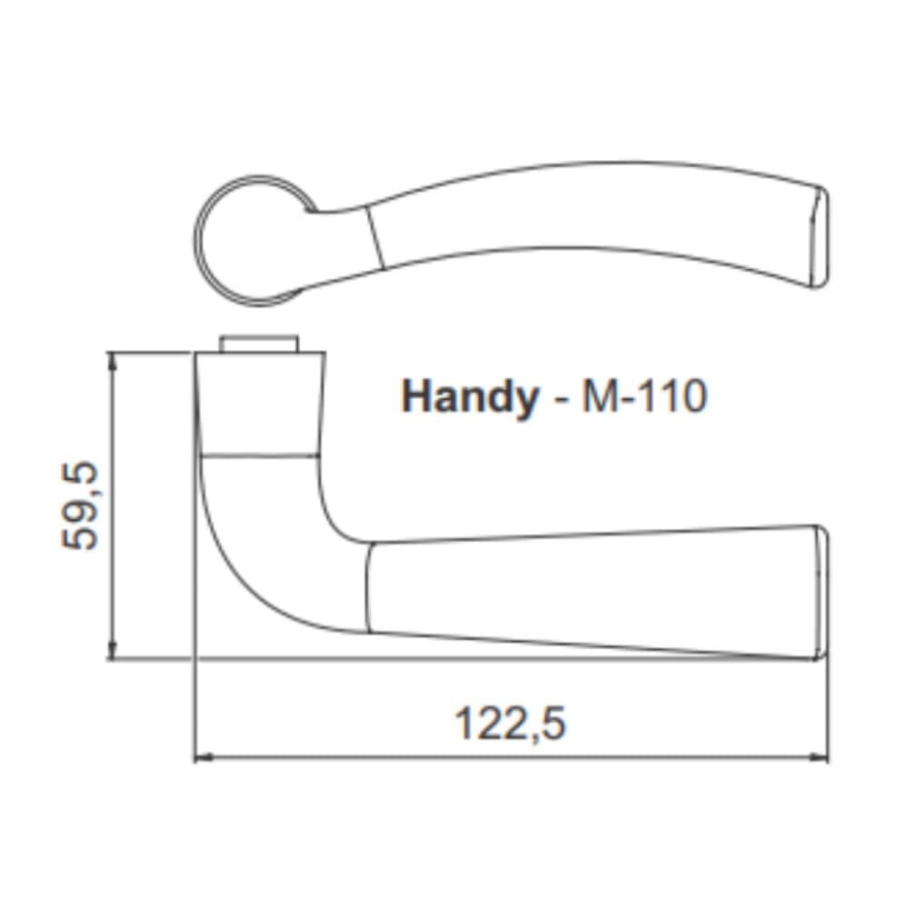 Fechadura Banheiro Handy Antioxy 55mm R528 Aço Inox 304 Cromado Haga